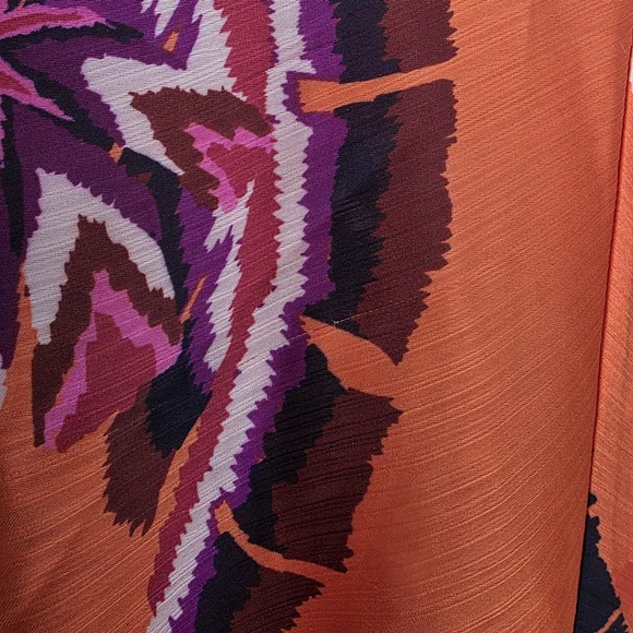 JODIFL Bold Orange and Pink Blouse - Picture 6 of 13